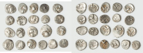 ANCIENT LOTS. Celtic. Gaul. Ca. mid 1st century BC. Lot of twenty one (21) AR quinarii. VG-Choice Fine. Includes: Twenty one AR quinarii, various type...