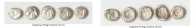 ANCIENT LOTS. Greek. Caria. Halicarnassus. Ca. 510-480 BC. Lot of five (5) AR hectes. Fine. Includes: Five AR hectes, head of ketos right or left / De...