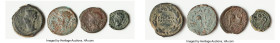 ANCIENT LOTS. Roman Provincial. Spain. Colonia Patricia. Augustus (27 BC-AD 14). Lot of four (4) AE issues. Good-Fine. Includes: Four Spanish AE issue...