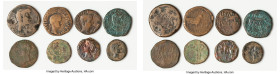 ANCIENT LOTS. Roman Provincial. Spain. Augustus (27 BC-AD 14). Lot of eight (8) AE issues. Good-Fine. Includes: Eight Spanish AE issues of Augustus, v...