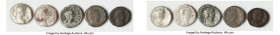 ANCIENT LOTS. Roman Provincial. Lot of five (5) BI tetradrachms. Good-Fine. Includes: Five Roman Provincial BI tetradrachms, various rulers and types....