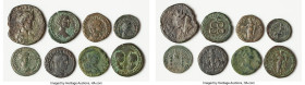 ANCIENT LOTS. Roman Provincial. Lot of eight (8) AE issues. Good-Fine. Includes: Eight Roman Provincial AE issues, various cities, denominations, rule...