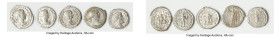 ANCIENT LOTS. Roman Imperial. Lot of five (5) AR denarii. Fine. Includes: Five Roman Imperial AR denarii, various rulers and types. Total of five (5) ...