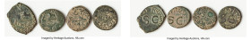 ANCIENT LOTS. Roman Imperial. Claudius I (AD 41-54). Lot of four (4) AE quadrans. VG-Fine. Includes: Four AE quadrans of Claudius, various types. Tota...