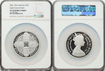 British Dependency. Elizabeth II silver Proof "Gothic Crown - Quartered Arms" 20 Pounds (10 oz) 2021 PR70 Ultra Cameo NGC, Commonwealth mint, KM-Unl. ...
