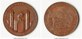 Franz Joseph I "360th Anniversary of the Liberation of Waidhofen from the Turks" Medal 1892 XF, Hauser-1755, Wurzbach-9212. 51mm. 53.88gm. By W. Pittn...