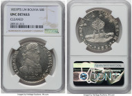 Republic 8 Soles 1833 PTS-LM UNC Details (Cleaned) NGC, Potosi mint, KM97. Well struck with sharply defined details. HID09801242017 © 2023 Heritage Au...