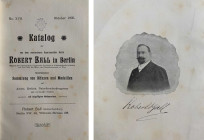 Auktionskataloge. Ball, R., Berlin. Lagerliste 17 vom Oktober 1905.


Medicina in Nummis. Frontispiz, 1777 Nrn. Ohne Tafeln erschienen. Halbleinen....
