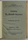 Auktionskataloge. Cahn, A.E., Frankfurt a.M. Auktion 29 vom 15.04.1912.


Slg. Kirsch. Westfalen, Rheinland, Mittel- und Oberrhein. 4355 Nrn., 6 Tf...