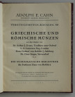 Auktionskataloge. Cahn, A.E., Frankfurt a.M. Auktion 80 vom 27.02.1933.


Griechische und römische Münzen aus dem Besitz von Sir Arthur
J. Evans, ...