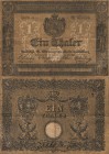 Altdeutsche Staaten und Länderbanken bis 1871 Sachsen-Meiningen
Herzogl. Sachsen-Meiningische Kassenanweisung 1 Taler 24.5.1849 Pi./Ri. A 452 Kleine ...