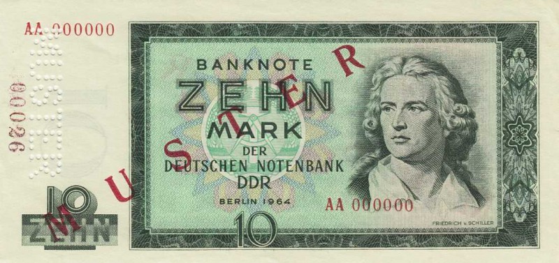 Deutsche Demokratische Republik
Ausgaben der Deutschen Notenbank und Staatsbank...