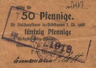 Städte und Gemeinden nach 1914
Mühlhausen (Thür.) Dabei u.a.: 50 Pfennig (2x versch.), 1, 2 (2x versch.) und 3 Mark 11.8.1914 Originale und dazu 4 Ne...