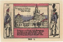 Städte und Gemeinden nach 1914
Stargard (Pom./Pol) 1 Mark o.D.-30.9.1922. Kolberger Grenadiere. Komplette Serie Grab./Mehl 1254 10 Stück. I
