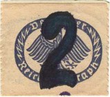 Städte und Gemeinden nach 1914
Wintersdorf (Thür.) 1 und 2 Pfennig 4.10.1920. Postagentur Tieste 7985 2 Stück. Selten. I