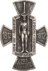 Regimente
Altona Versilbertes Messingabzeichen 1912 (Deschler) 100-Jahrfeier des Infanterie-Regiments &quot;Graf Bose&quot; (1. Thüringisches) Nr. 31...