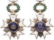 Ausländische Orden und Ehrenzeichen Belgien
Kronen-Orden, Ritterkreuz Verliehen seit 1897. Silber und emailliert. 66 x 45 mm, 28,33 g Zeige 113 Vorzü...