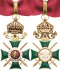 Ausländische Orden und Ehrenzeichen Bulgarien
St. Alexander-Orden, Kommandeurkreuz mit Schwertern am Ring Verliehen 1881-1944. Silber vergoldet und e...