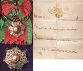 Ausländische Orden und Ehrenzeichen Osmanisches Reich/Türkei
Mecidiye-Orden Gestiftet 1852. Set der 2. Klasse bestehend aus: Halsdekoration, Silber, ...
