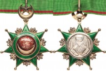 Ausländische Orden und Ehrenzeichen Osmanisches Reich/Türkei
Osmanje-Orden, Dekoration 3. Klasse Silber, teilweise vergoldet und emailliert. 80 x 64 ...