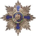 Ausländische Orden und Ehrenzeichen Rumänien
Orden vom Stern Rumäniens, Bruststern zum Großkreuz Verliehen 1877-1947 Silber/Silber vergoldet und emai...