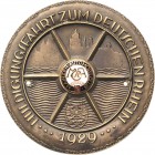 Auto- und Motorradmedaillen und -plaketten
Mainz Einseitige Bronzegußplakette 1929 (E.F. Wiedmann) Huldigungsfahrt zum deutschen Rhein - veranstaltet...