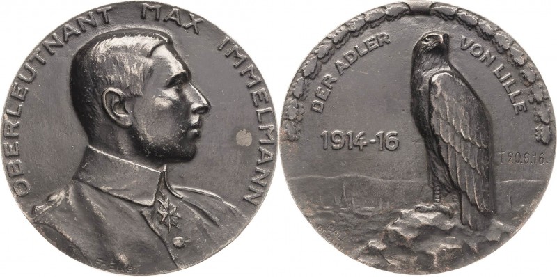 Erster Weltkrieg
 Große Eisengußmedaille 1916 (F. Eue/Ball, Berlin) Tod des deu...