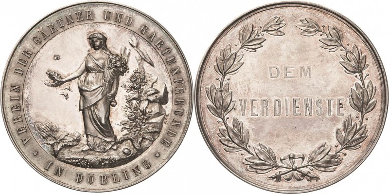 Gartenbau und Landwirtschaft
Wien Silbermedaille o.J. (Josef Christlbauer) Verd...