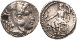 Makedonien Könige von Makedonien
Alexander III. 336-323 v. Chr Tetradrachme 336/323 v. Chr. Amphipolis Kopf des Herakles mit Löwenhaube nach rechts /...