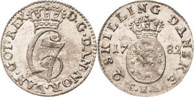 Dänemark
Christian VII. 1766-1808 2 Skilling 1782, CHL-Altona Hede 33 B Prachtexemplar. Sehr selten in dieser Erhaltung. Stempelglanz