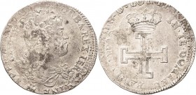Frankreich-Lothringen
Leopold I. 1690-1729 Teston 1710, Nancy Überprägung Flon S. 887, Nr. 64 Sehr schön-vorzüglich