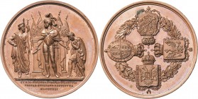 Russland
Nikolaus I. 1825-1855 Bronzemedaille 1841 (J.B. Roth) Beteiligung Rußlands an der Rückgabe Syriens an die Türkei. Ritter steht von vorn und ...