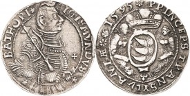 Siebenbürgen
Sigismund Bathory 1581-1602 Taler 1595. Resch 196 Davenport 8804 Huszar 135 Äußerst selten. Kl. Randfehler, fast vorzüglich