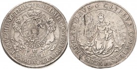 Bayern
Maximilian I., als Kurfürst 1623-1651 Taler 1625, München Madonna Hahn 108 Beierlein 889 Davenport 6071 Kl. Zainende, sehr schön-vorzüglich...