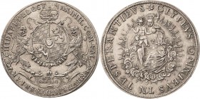 Bayern
Maximilian I., als Kurfürst 1623-1651 Taler 1638, München Madonna Hahn 111 Beierlein 904 Anm. Rauer Schrötling, vorzüglich