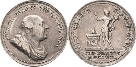Brandenburg-Preußen
Friedrich Wilhelm II. 1786-1797 Silbermedaille 1792 (A. Abramson) Auf die Huldigung Ansbach-Bayreuths nach der Vereinigung von Br...