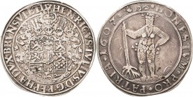Braunschweig-Wolfenbüttel
Heinrich Julius 1589-1613 Taler 1609, Zellerfeld HONESTVM PRO PATRIA (= Ehrenvoll für die Heimat) Welter 645 B Davenport 62...