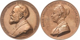 Dresden
 Bronzemedaille 1902 (unsigniert) Auf den Mediziner Julius Leopold Schieck, Praktischer Arzt in Dresden. Brustbild Schiecks nach links / Brus...
