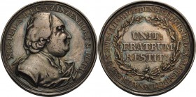 Herrnhut
 Silbermedaille 1772 (Voullaire) Auf Nicolaus Ludwig Graf Zinzendorf - den Erneuerer der Brüder-Unität und 50 Jahre Herrnhut. Brustbild nach...