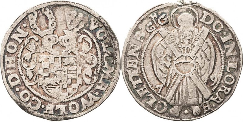 Hohnstein, Grafschaft
Volkmar Wolfgang 1562-1580 1/2 Taler 1579, CG-Ellrich Sch...