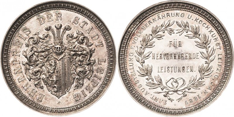 Leipzig
 Silbermedaille 1887. Auszeichnung für hervorragende Leistungen bei der...