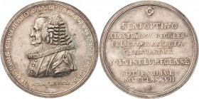 Lübeck-Stadt
 Silbermedaille 1787 (Marenz) 50-jähriges Dienstjubiläum des Pastors Burghardi. Brustbild nach links / 7 Zeilen Schrift. 40 mm, 21,94 g ...