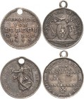 Lübeck-Stadt
 Silbermedaille 1813 (Loos) Siegespfennig auf die Befreiung von Lübecks. 5 Zeilen Schrift / Victoria. 15,5 mm, 1,57 g. Mit Originalöse u...