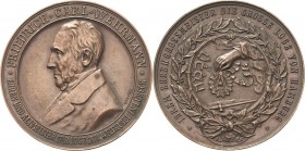 Lübeck-Stadt
 Bronzemedaille o.J. (1897) (J. Langa) 70-jähriges Maurerjubiläum des Ehrengroßmeisters Carl Friedrich Wehrmann der Loge zur Weltkugel i...