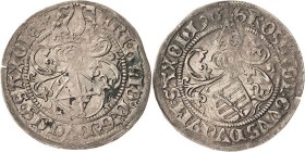 Sachsen-Kurlinie ab 1486 bis 1547 (Ernestiner)
Friedrich III., Albrecht und Johann 1486-1500 Zinsgroschen 1496, Av. 6-strahliger Stern-Leipzig Umschr...