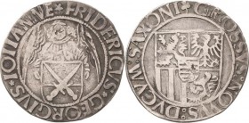 Sachsen-Kurlinie ab 1486 bis 1547 (Ernestiner)
Friedrich III., Georg und Johann 1500-1507 Engelsgroschen (Schreckenberger) o.J 5-strahliger Stern/Kle...