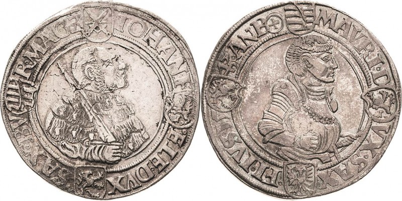 Sachsen-Kurlinie ab 1486 bis 1547 (Ernestiner)
Johann Friedrich und Moritz 1541...