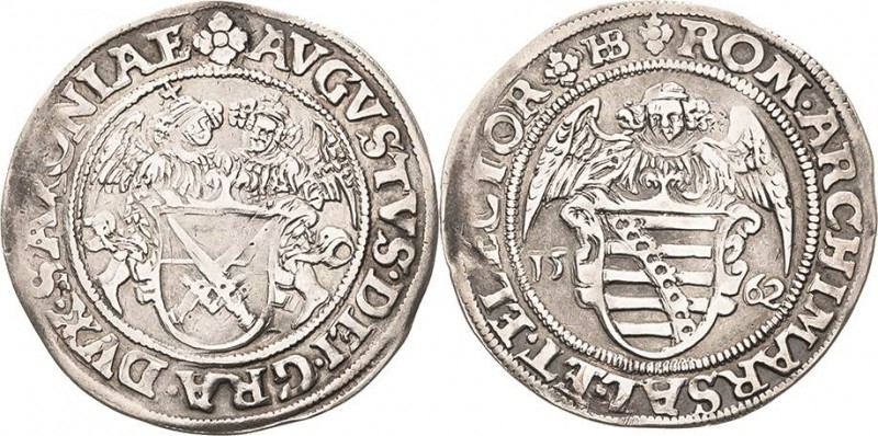 Sachsen-Kurlinie ab 1547 (Albertiner)
August 1553-1586 Engelsgroschen (Schrecke...