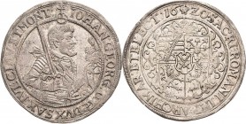 Sachsen-Kurlinie ab 1547 (Albertiner)
Johann Georg I. (1611-) 1615-1656 1/2 Taler 1620, Schwan-Dresden C/K 178 Kohl 156 Selten. Fast vorzüglich