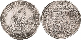 Sachsen-Kurlinie ab 1547 (Albertiner)
Johann Georg I. (1611-) 1615-1656 1/2 Taler 1647, CR-Dresden C/K 185 Kohl 162 Kl. Schrötlingsfehler, fast vorzü...